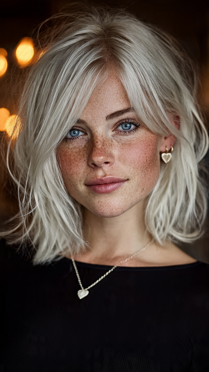 Gefrorene Schönheit: Kurzhaar-Inspirationen in Eisigen Silber- und Platintönen