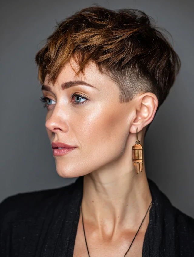 Stufige Pixie-Cut-Frisuren: Auffällige und Ausgefallene Looks, die Alle Blicke Auf Sich Ziehen