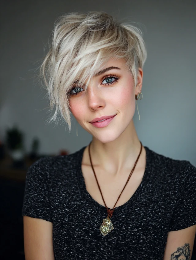 Stufige Pixie-Cut-Frisuren: Auffällige und Ausgefallene Looks, die Alle Blicke Auf Sich Ziehen