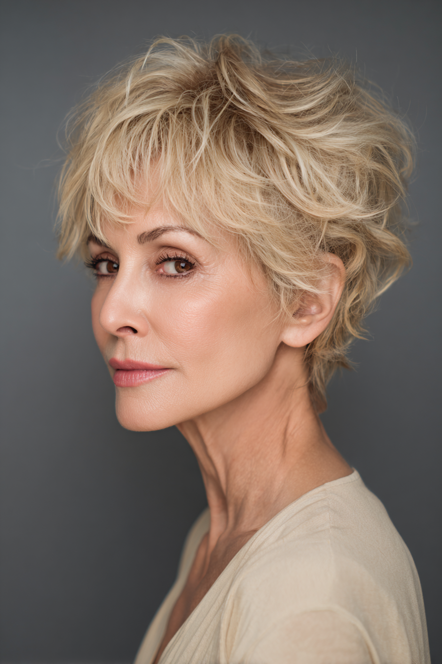 Jenseits des Bobs: Über 20 gewagte und dynamische Kurzhaarschnitt-Ideen für die moderne Frau über 50