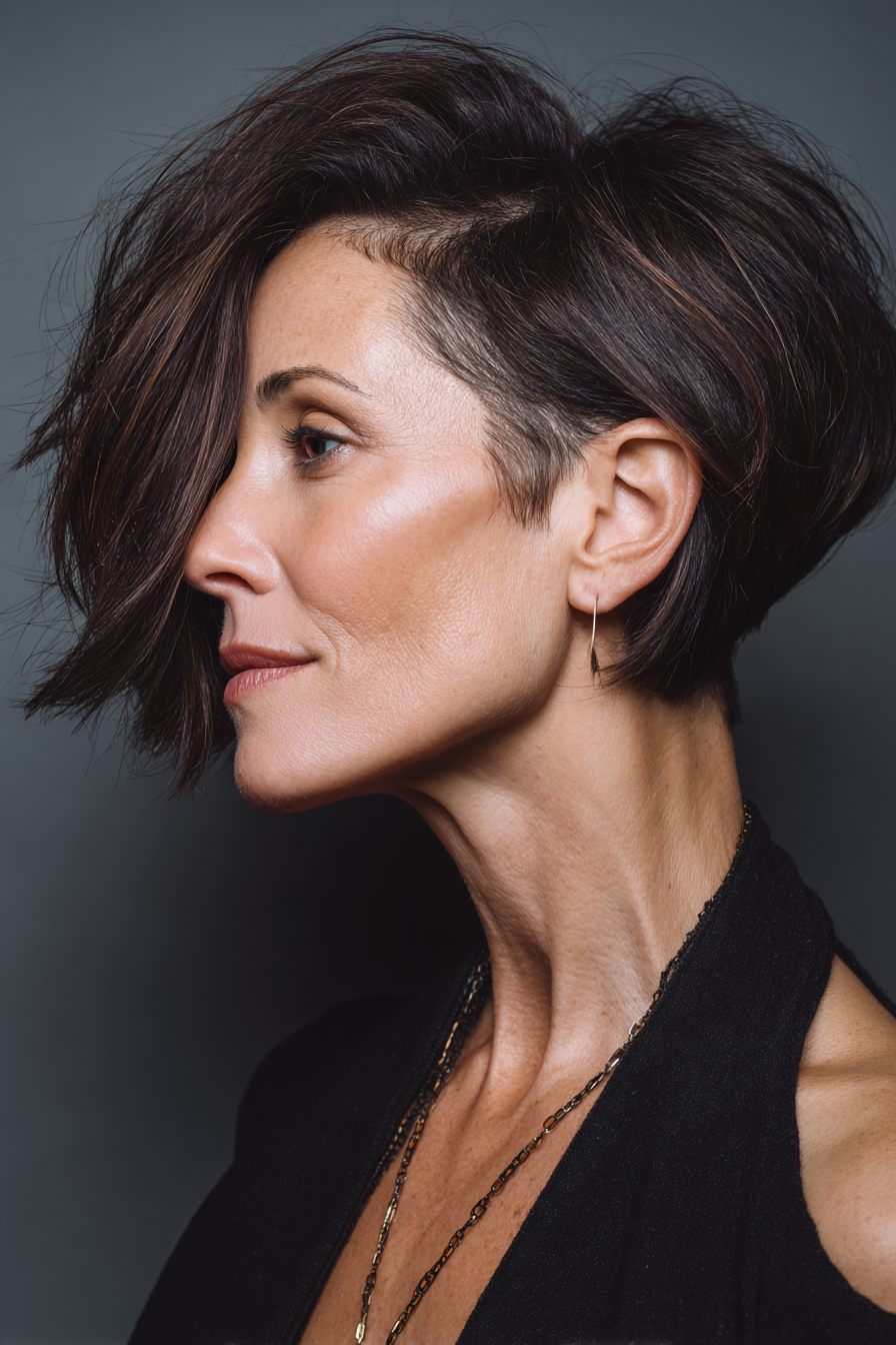 Jenseits des Bobs: Über 20 gewagte und dynamische Kurzhaarschnitt-Ideen für die moderne Frau über 50