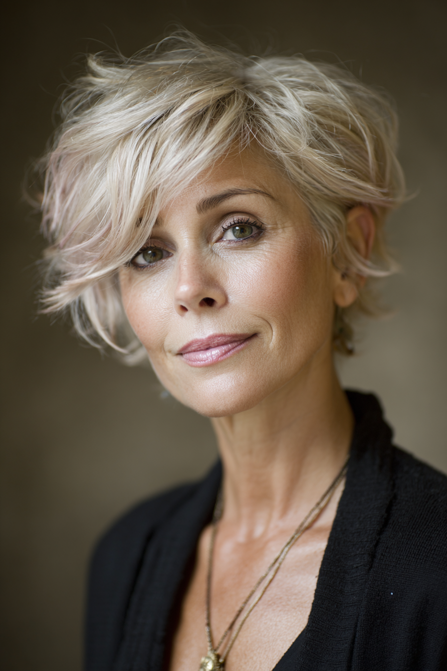 Jenseits des Bobs: Über 20 gewagte und dynamische Kurzhaarschnitt-Ideen für die moderne Frau über 50