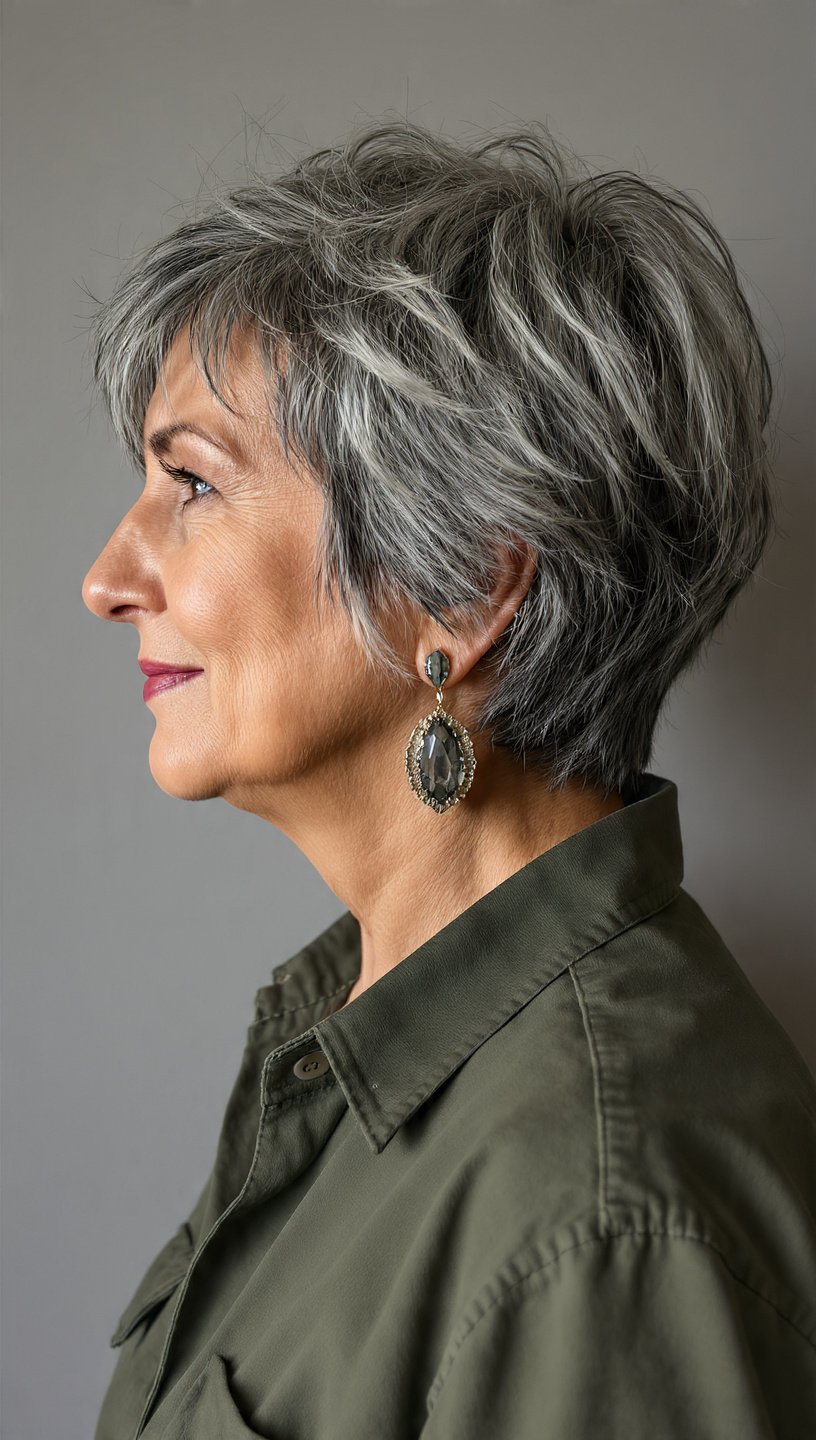 Jenseits des Bobs: Über 20 gewagte und dynamische Kurzhaarschnitt-Ideen für die moderne Frau über 50