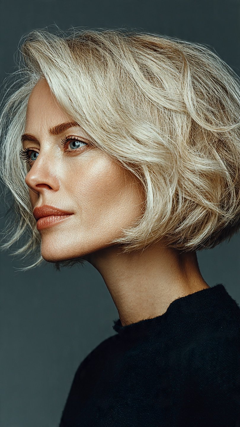 Jenseits des Bobs: Über 20 gewagte und dynamische Kurzhaarschnitt-Ideen für die moderne Frau über 50