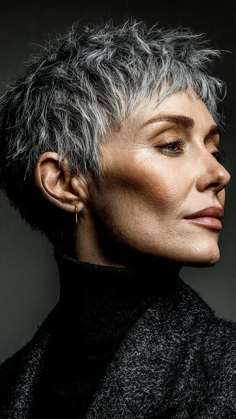 Jenseits des Bobs: Über 20 gewagte und dynamische Kurzhaarschnitt-Ideen für die moderne Frau über 50