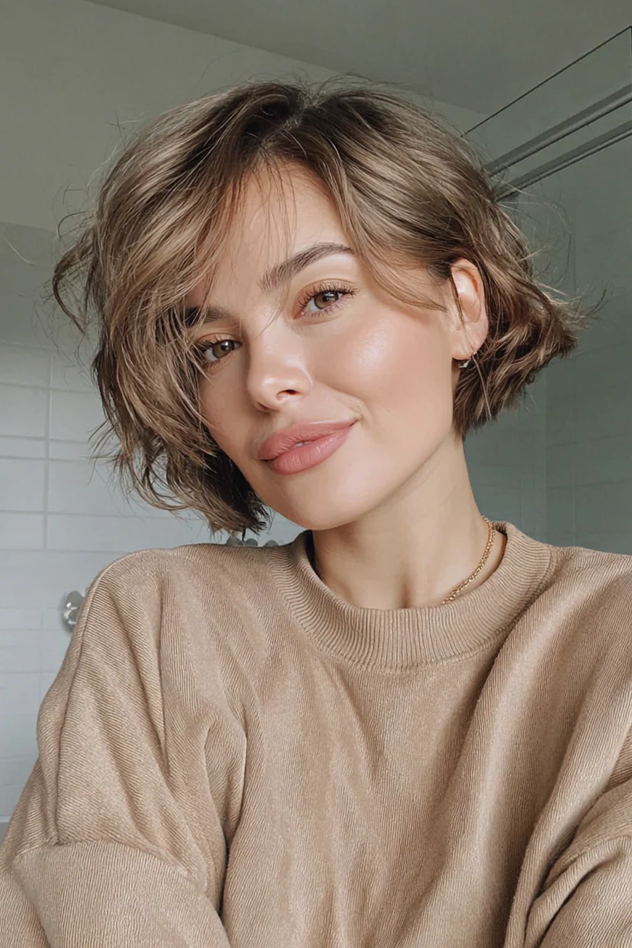 26 angesagte kurze, gewellte Frisuren für Frauen über 40