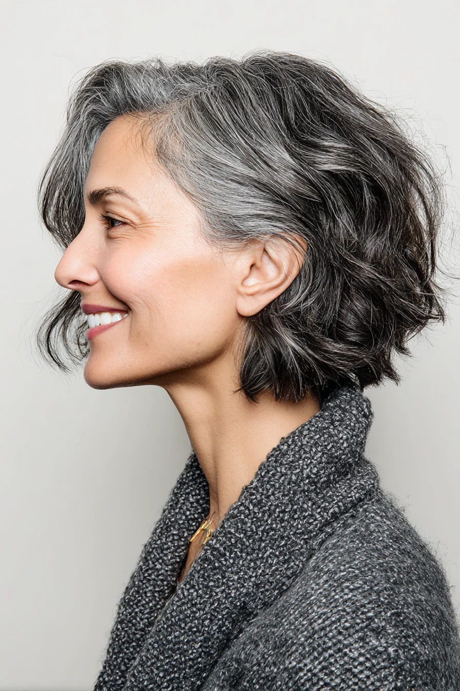 26 angesagte kurze, gewellte Frisuren für Frauen über 40