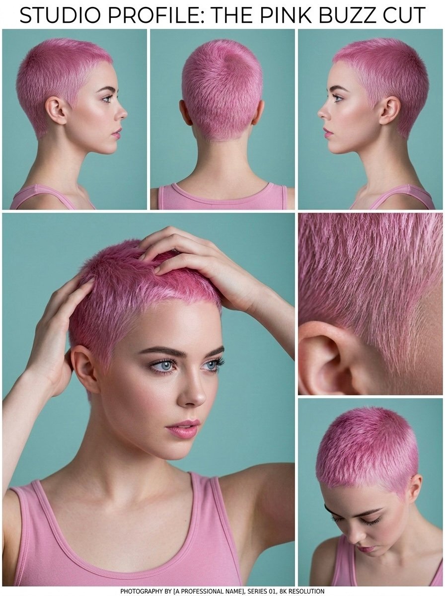 Frische Brise, Frische Farbe: Der Ultimative Frühlings-Look mit Pastellpinken Kurzen Haaren