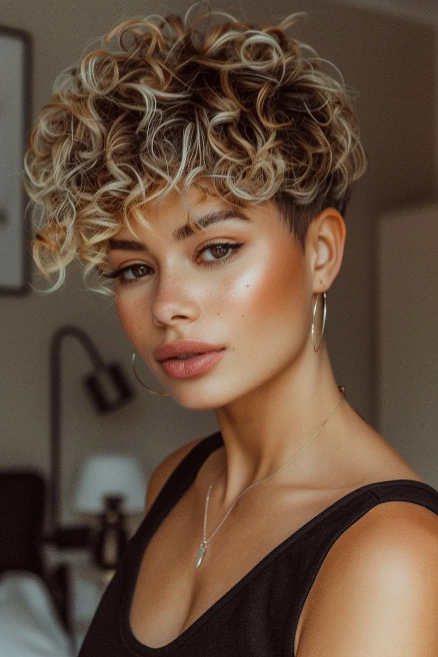 Lockige Pixie-Frisuren voller Schwung und Charakter