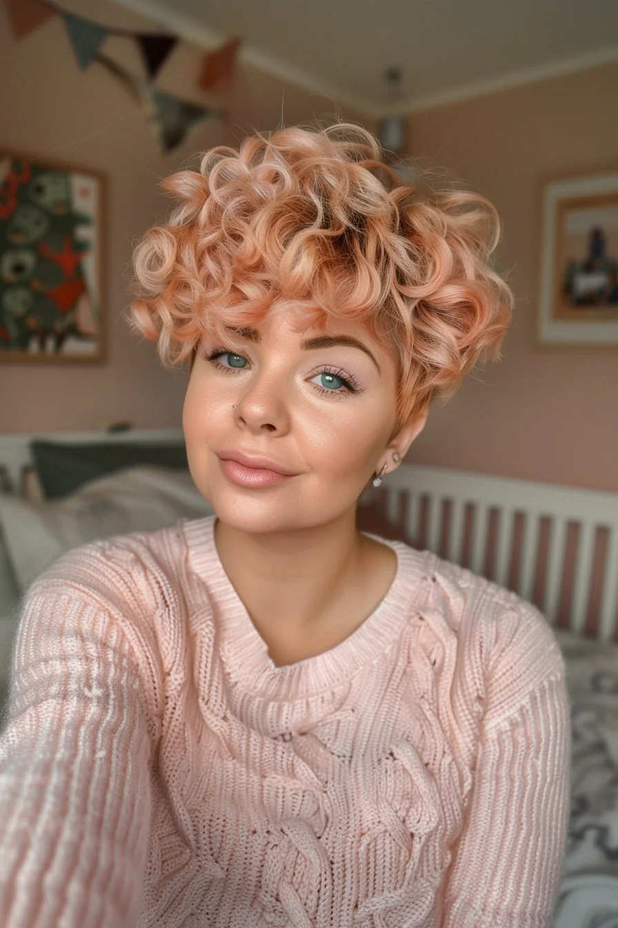 Lockige Pixie-Frisuren voller Schwung und Charakter