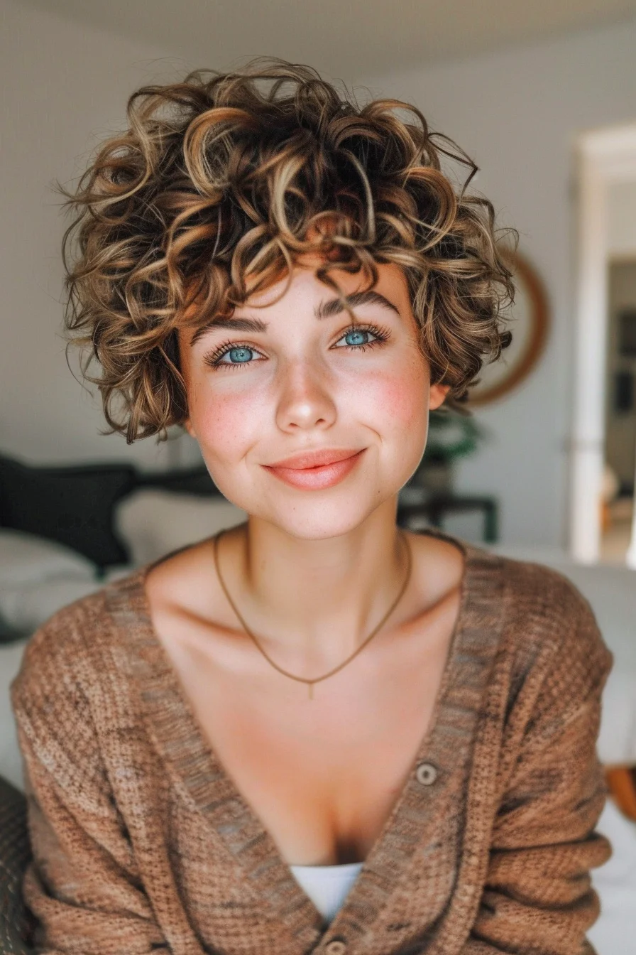 Lockige Pixie-Frisuren voller Schwung und Charakter