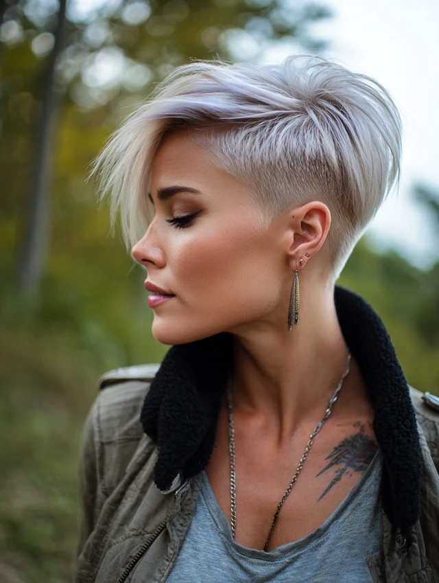 Ausgefallene Pixie-Cut-Variationen für einen mutigen, trendsetzenden Look