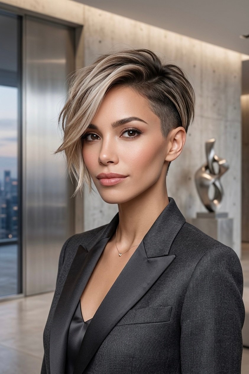 Ausgefallene Pixie-Cut-Variationen für einen mutigen, trendsetzenden Look