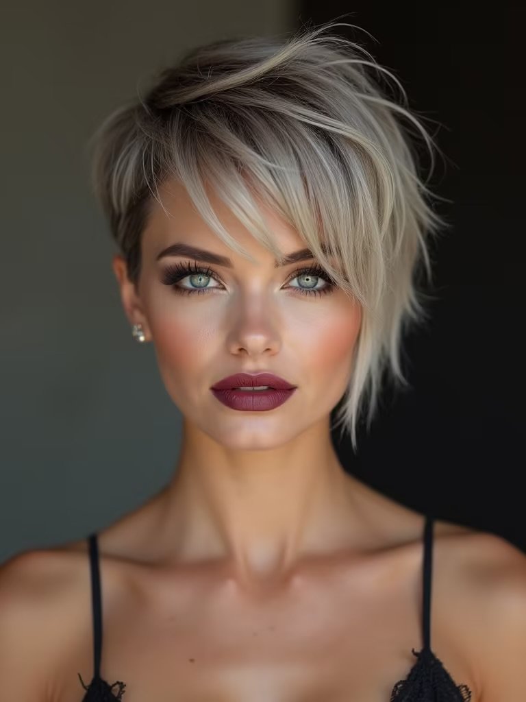 Ausgefallene Pixie-Cut-Variationen für einen mutigen, trendsetzenden Look